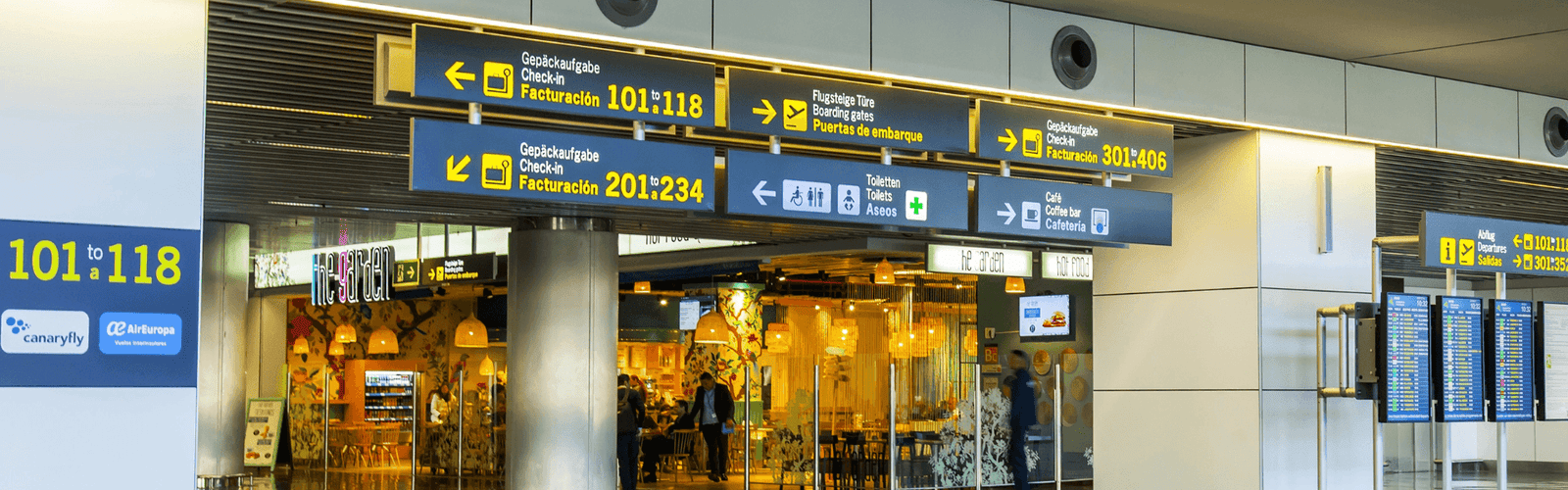 senyalística aeroport||senyalística centre comercial|