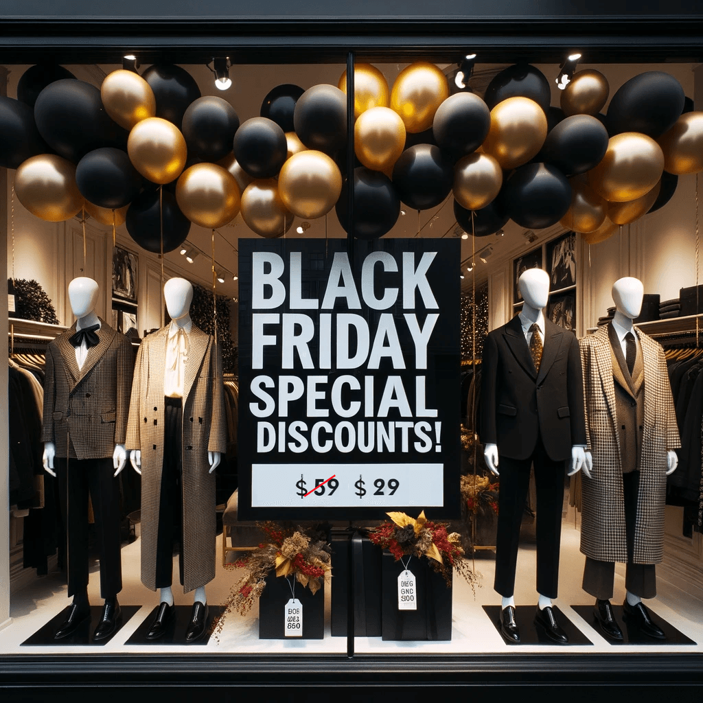 publicidad impresa para black friday|etiqueta black friday